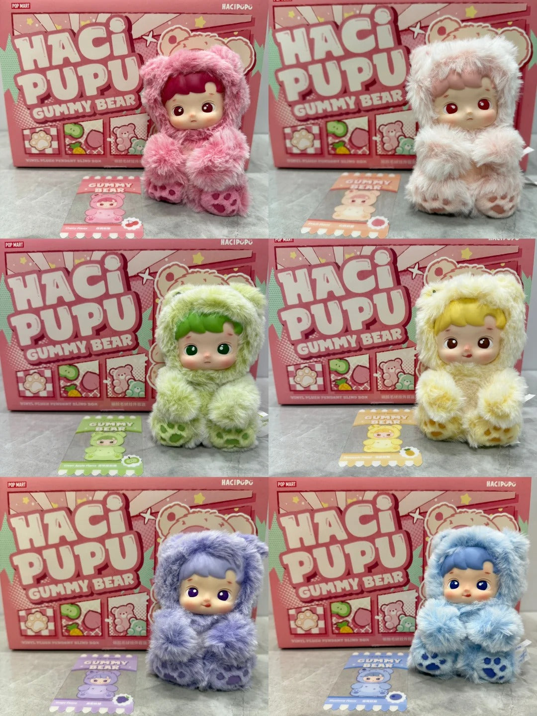 Hacipupu Gummy Bear Series-Vinyl Plush Pendant Blind Box