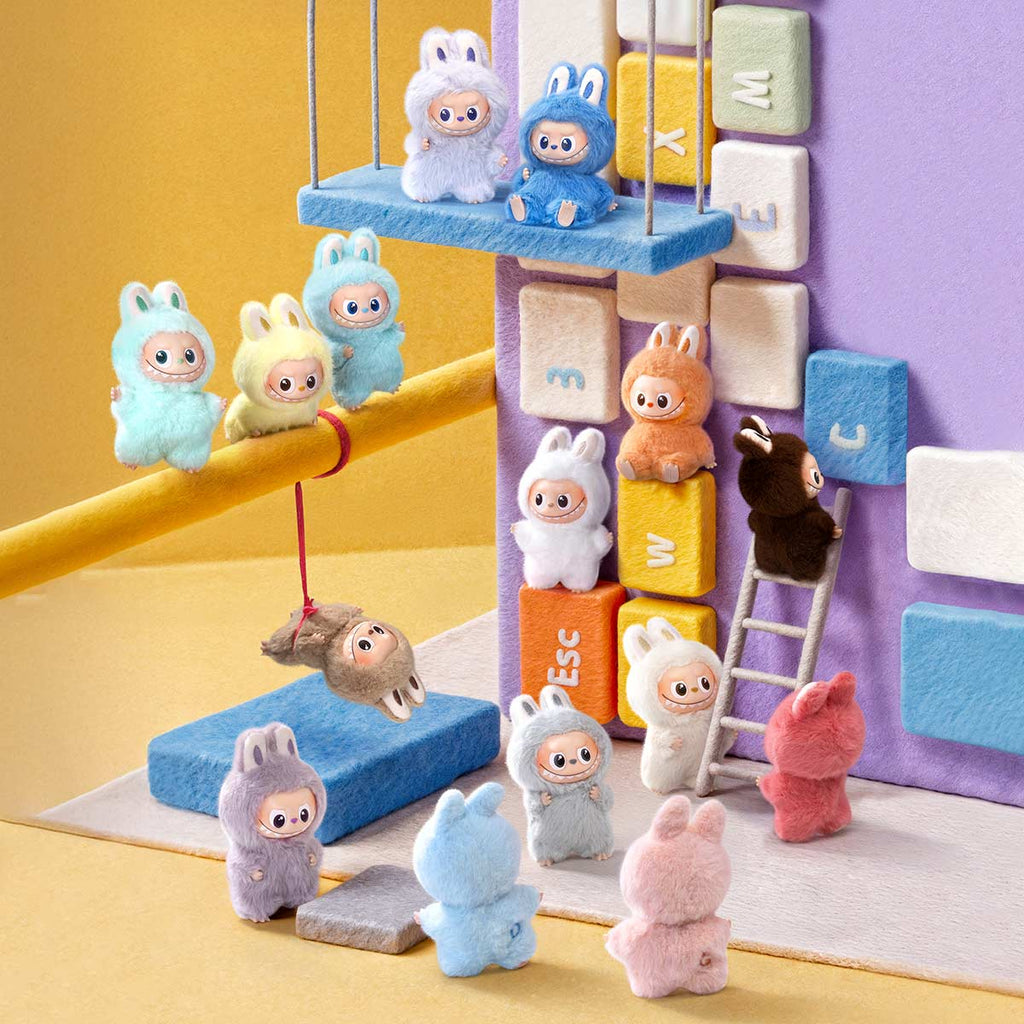 THE MONSTERS #V4 Mini Pin for Love Series-Vinyl Plush Pendant Blind Box (A-M)