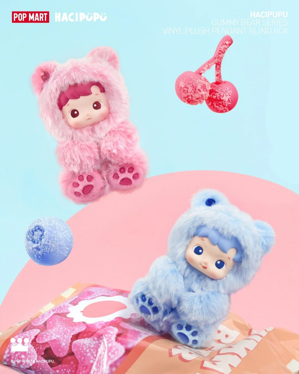 Hacipupu Gummy Bear Series-Vinyl Plush Pendant Blind Box
