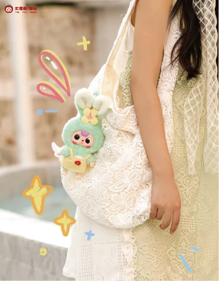 Baby Three Macaron Little Cute Bunny Plush Dolls Blind Box
