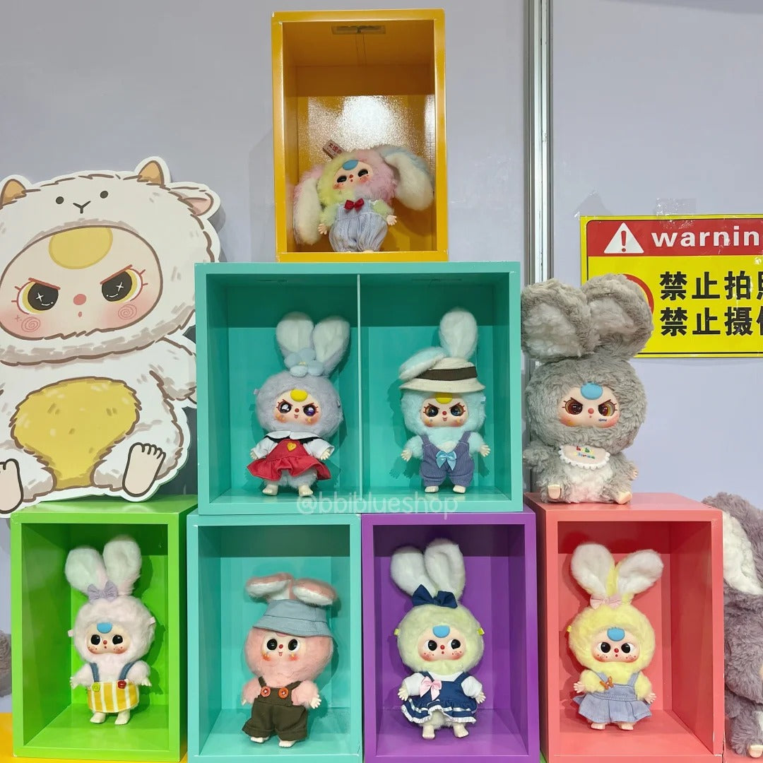 Baby Three Macaron Little Cute Bunny Plush Dolls Blind Box